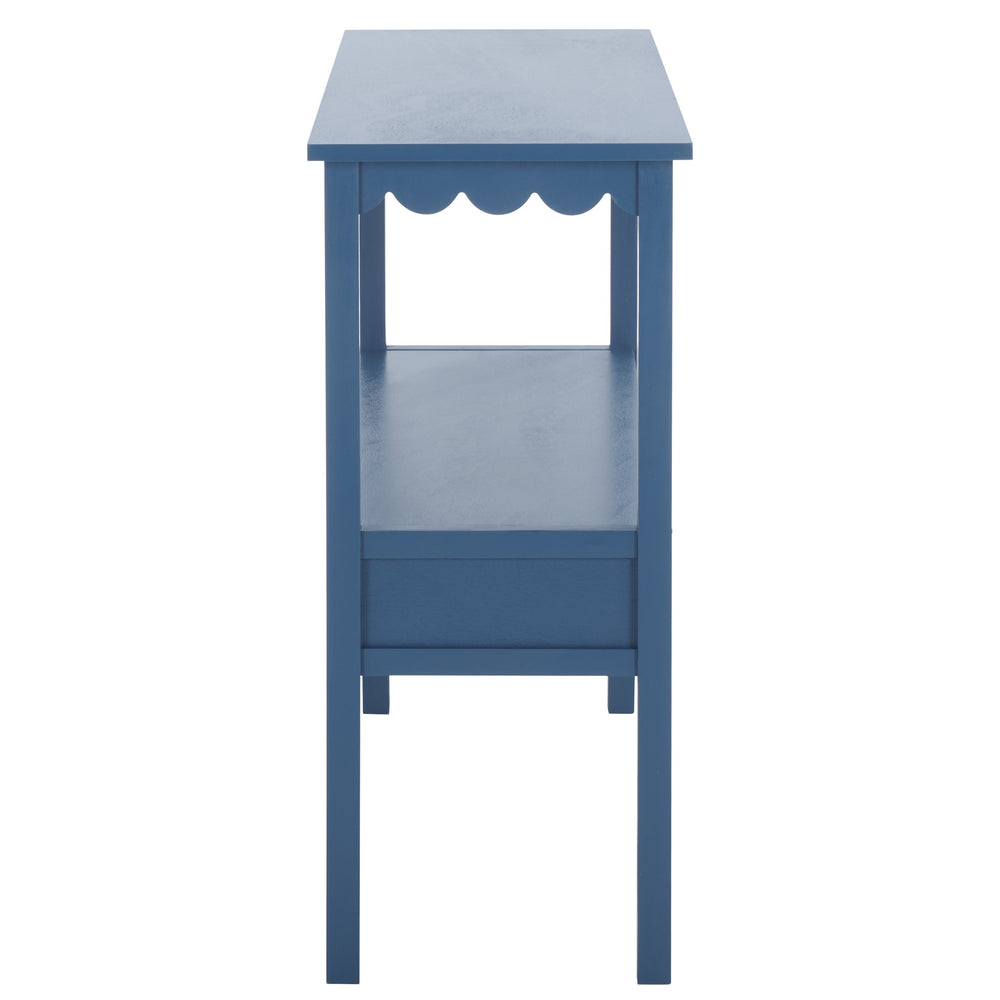 Safavieh Haven Lower 2-drawer Console - Stylish Storage Solution For Modern Home Décor And Organization Blue Wood Cns5741e