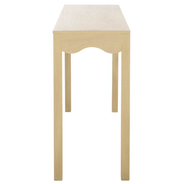 Safavieh Lilith Wavy Console - Stunning 63" Design With Timeless Style For Living Room Or Entryway Decor Natural Wood Cns5742a