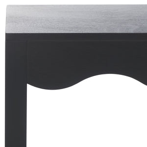 Safavieh Lilith Wavy Console - Stunning 63" Design With Timeless Style For Living Room Or Entryway Decor Matte Black , Wood Cns5742b