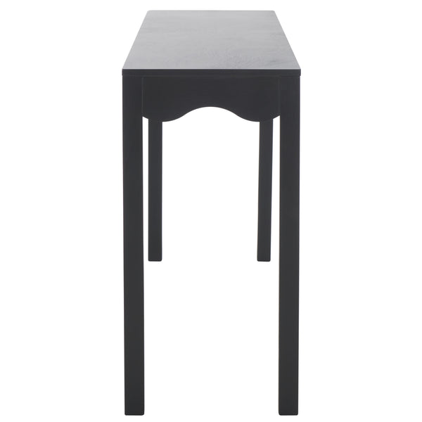 Safavieh Lilith Wavy Console - Stunning 63" Design With Timeless Style For Living Room Or Entryway Decor Matte Black , Wood Cns5742b