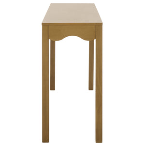 Safavieh Lilith Wavy Console - Stunning 63" Design With Timeless Style For Living Room Or Entryway Decor Desert Brown Wood Cns5742c