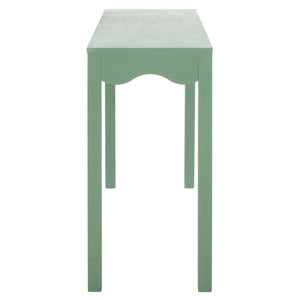 Safavieh Lilith Wavy Console - Stunning 63" Design With Timeless Style For Living Room Or Entryway Decor Sage Green Wood Cns5742d