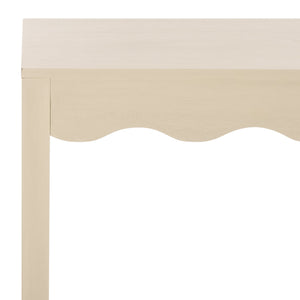 Safavieh Lilith 43" Wave Console In Elegant Sand - Stylish Storage Solution For Living Room & Entryway Sand Pine Wood,Mdf Cns5743a