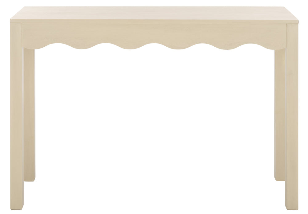 Safavieh Lilith 43" Wave Console In Elegant Sand - Stylish Storage Solution For Living Room & Entryway Sand Pine Wood,Mdf Cns5743a