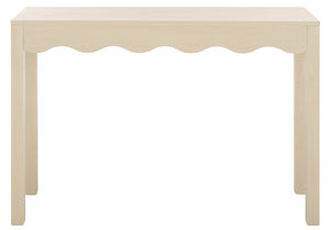 Safavieh Lilith 43" Wave Console In Elegant Sand - Stylish Storage Solution For Living Room & Entryway Sand Pine Wood,Mdf Cns5743a