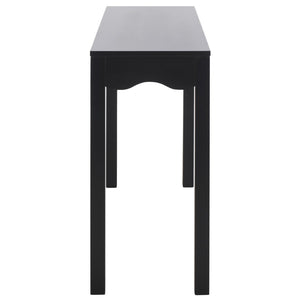 Safavieh Lilith Wave Console Table – Sculptural Design For Modern Interiors, Stylish Storage & Display Solutions Matte Black CNS5743B