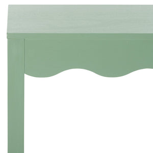 Safavieh Lilith Wave Console Table – Sculptural Design For Modern Interiors, Stylish Storage & Display Solutions Sage CNS5743C