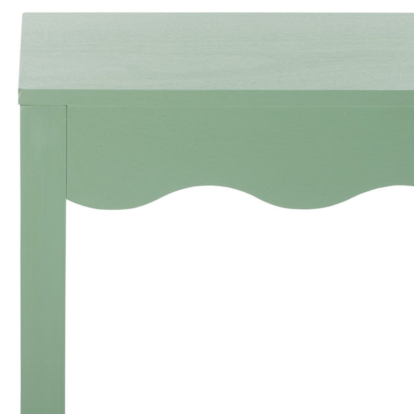 Safavieh Lilith Wave Console Table – Sculptural Design For Modern Interiors, Stylish Storage & Display Solutions Sage CNS5743C