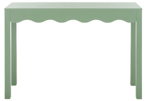 Safavieh Lilith Wave Console Table – Sculptural Design For Modern Interiors, Stylish Storage & Display Solutions Sage CNS5743C