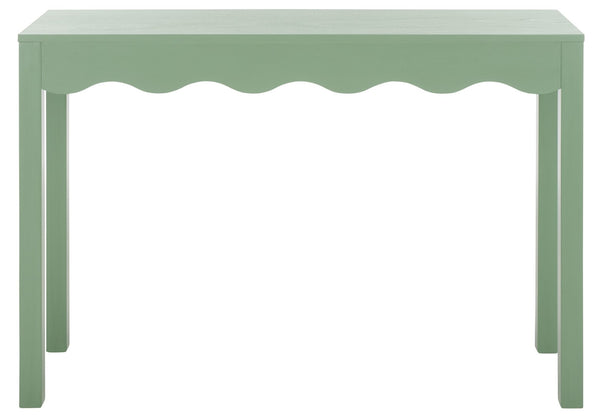 Safavieh Lilith Wave Console Table – Sculptural Design For Modern Interiors, Stylish Storage & Display Solutions Sage CNS5743C