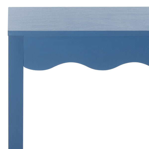 Safavieh Lilith Wave Console Table – Sculptural Design For Modern Interiors, Stylish Storage & Display Solutions Blue CNS5743D