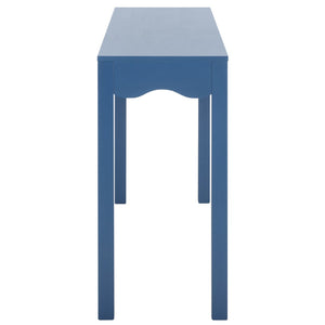 Safavieh Lilith Wave Console Table – Sculptural Design For Modern Interiors, Stylish Storage & Display Solutions Blue CNS5743D