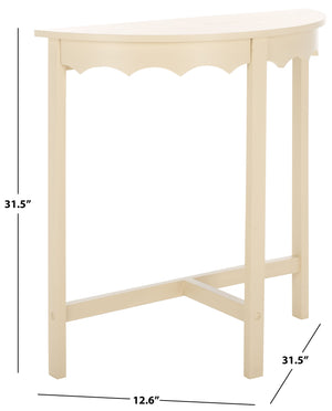 Safavieh Seraphina Half Round Console Table - Elegant Design For Entryways And Living Spaces, Versatile Appeal Sand Pine Wood,Mdf Cns5744a