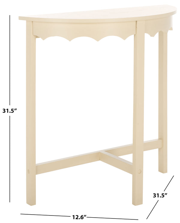Safavieh Seraphina Half Round Console Table - Elegant Design For Entryways And Living Spaces, Versatile Appeal Sand Pine Wood,Mdf Cns5744a