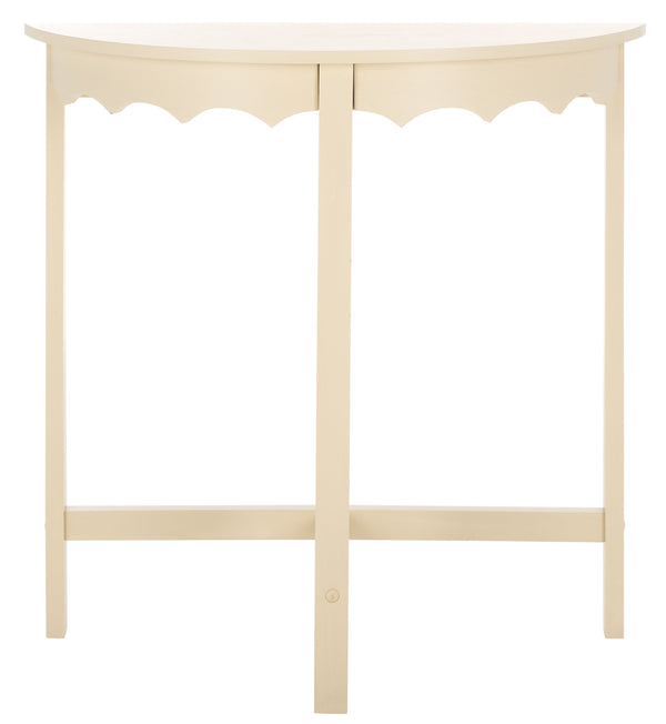 Safavieh Seraphina Half Round Console Table - Elegant Design For Entryways And Living Spaces, Versatile Appeal Sand Pine Wood,Mdf Cns5744a