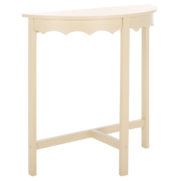Safavieh Seraphina Half Round Console Table - Elegant Design For Entryways And Living Spaces, Versatile Appeal Sand Pine Wood,Mdf Cns5744a