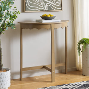 Safavieh Seraphina Half Round Console Table - Elegant Design For Entryways And Living Spaces, Versatile Appeal Desert Brown Pine Wood,Mdf Cns5744b