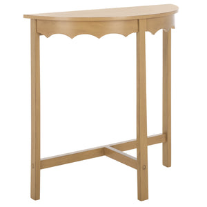 Safavieh Seraphina Half Round Console Table - Elegant Design For Entryways And Living Spaces, Versatile Appeal Desert Brown Pine Wood,Mdf Cns5744b