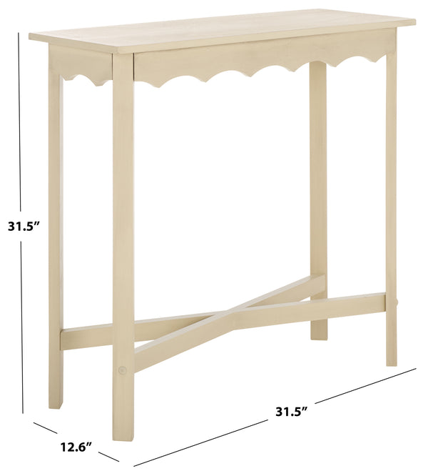 Safavieh Seraphina Rectangle Console - Modern Design For Stylish Home Decor & Practical Organization Solutions Sand Pine Wood,Mdf Cns5745a