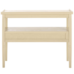 Safavieh Araminta One Drawer Console In Elegant Sand – Versatile Storage Solution For Any Room Decor Sand Pine Wood,Mdf Cns5746a