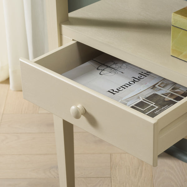 Safavieh Araminta One Drawer Console In Elegant Sand – Versatile Storage Solution For Any Room Decor Sand Pine Wood,Mdf Cns5746a