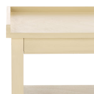 Safavieh Araminta One Drawer Console In Elegant Sand – Versatile Storage Solution For Any Room Decor Sand Pine Wood,Mdf Cns5746a