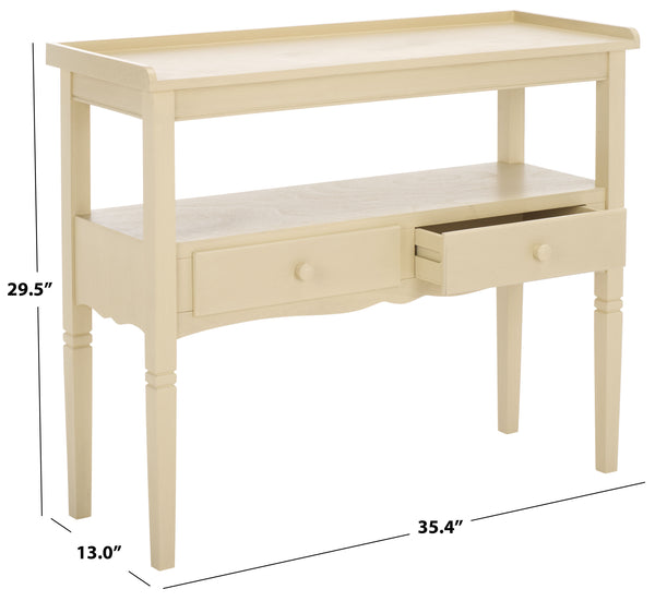 Safavieh Araminta One Drawer Console In Elegant Sand – Versatile Storage Solution For Any Room Decor Sand Pine Wood,Mdf Cns5746a