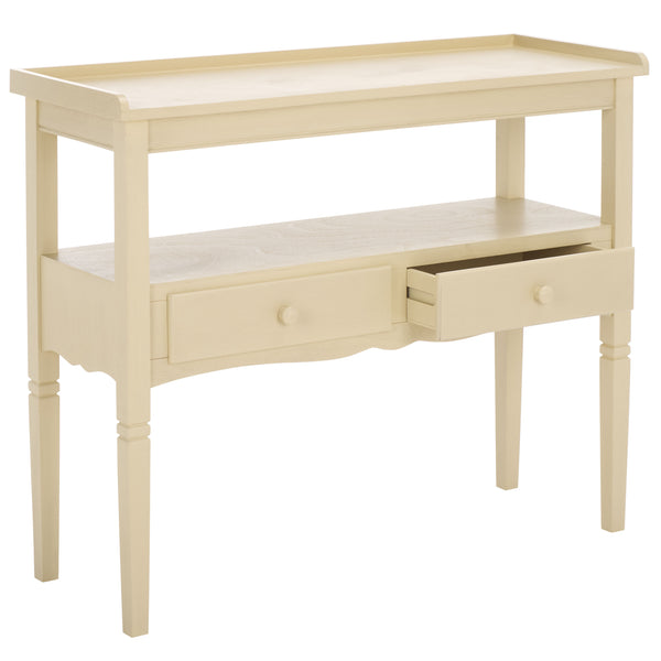 Safavieh Araminta One Drawer Console In Elegant Sand – Versatile Storage Solution For Any Room Decor Sand Pine Wood,Mdf Cns5746a