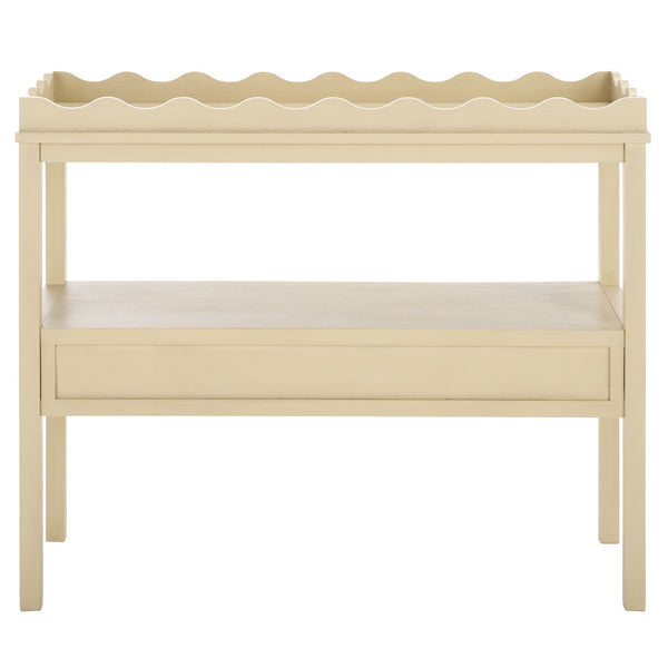 Safavieh Darlyn Two Drawer Console Table - Stylish Storage Solution For Modern Entryways And Living Spaces Sand Pine Wood,Mdf Cns5747a