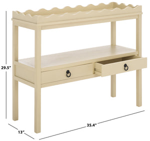 Safavieh Darlyn Two Drawer Console Table - Stylish Storage Solution For Modern Entryways And Living Spaces Sand Pine Wood,Mdf Cns5747a