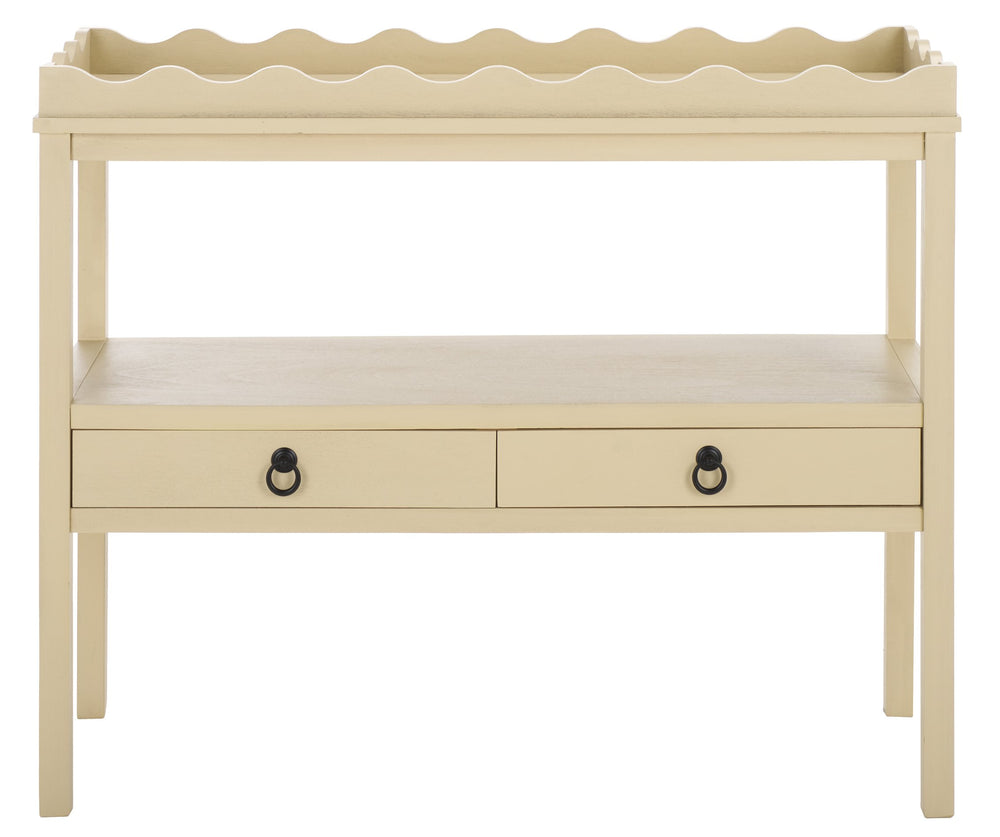 Safavieh Darlyn Two Drawer Console Table - Stylish Storage Solution For Modern Entryways And Living Spaces Sand Pine Wood,Mdf Cns5747a