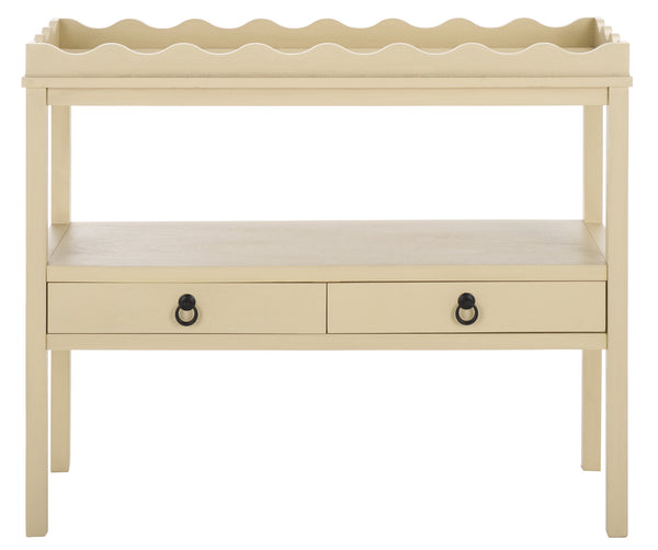 Safavieh Darlyn Two Drawer Console Table - Stylish Storage Solution For Modern Entryways And Living Spaces Sand Pine Wood,Mdf Cns5747a