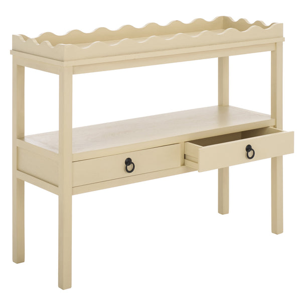 Safavieh Darlyn Two Drawer Console Table - Stylish Storage Solution For Modern Entryways And Living Spaces Sand Pine Wood,Mdf Cns5747a