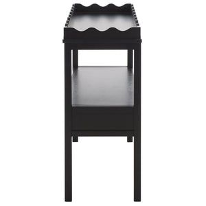 Safavieh Darlyn Two Drawer Console Table - Stylish Storage Solution For Modern Entryways And Living Spaces Matte Black , Pine Wood,Mdf Cns5747b