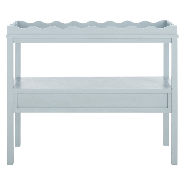 Safavieh Darlyn Two Drawer Console Table - Stylish Storage Solution For Modern Entryways And Living Spaces Winter Sky Pine Wood,Mdf Cns5747c