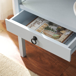 Safavieh Darlyn Two Drawer Console Table - Stylish Storage Solution For Modern Entryways And Living Spaces Winter Sky Pine Wood,Mdf Cns5747c