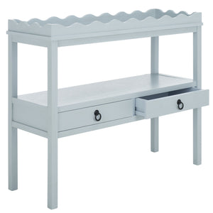 Safavieh Darlyn Two Drawer Console Table - Stylish Storage Solution For Modern Entryways And Living Spaces Winter Sky Pine Wood,Mdf Cns5747c