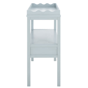 Safavieh Darlyn Two Drawer Console Table - Stylish Storage Solution For Modern Entryways And Living Spaces Winter Sky Pine Wood,Mdf Cns5747c