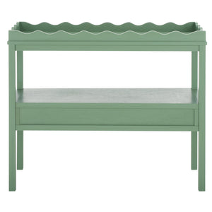 Safavieh Darlyn Two Drawer Console Table - Stylish Storage Solution For Modern Entryways And Living Spaces Sage Pine Wood,Mdf Cns5747d