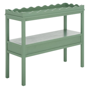 Safavieh Darlyn Two Drawer Console Table - Stylish Storage Solution For Modern Entryways And Living Spaces Sage Pine Wood,Mdf Cns5747d