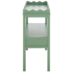 Safavieh Darlyn Two Drawer Console Table - Stylish Storage Solution For Modern Entryways And Living Spaces Sage Pine Wood,Mdf Cns5747d