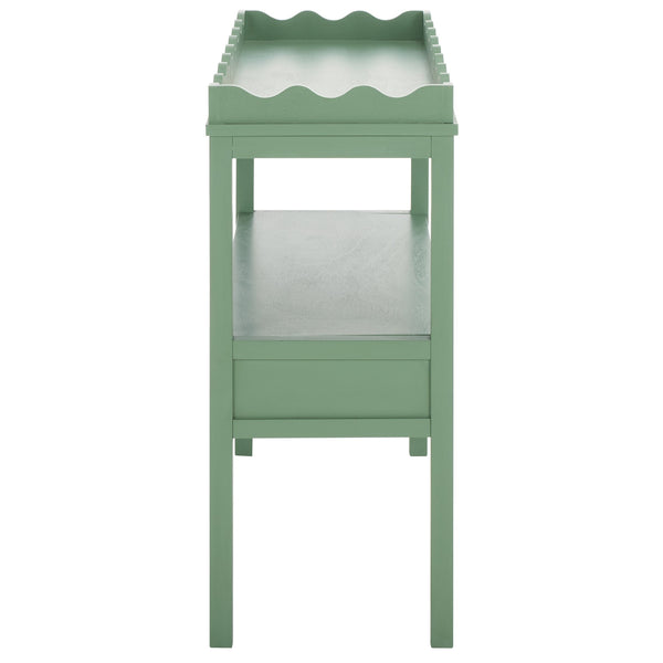 Safavieh Darlyn Two Drawer Console Table - Stylish Storage Solution For Modern Entryways And Living Spaces Sage Pine Wood,Mdf Cns5747d