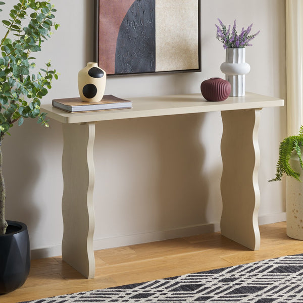 Safavieh Preslyn Console Table - Elegant Design For Living Rooms, Entryways, And Hallways, Versatile Style Sand Pine Wood,Mdf Cns5748a
