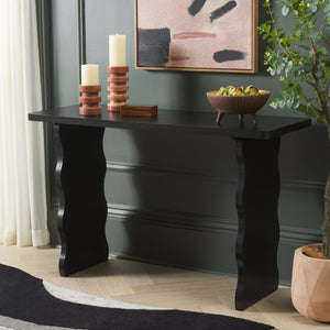 Safavieh Preslyn Console Table - Elegant Design For Living Rooms, Entryways, And Hallways, Versatile Style Matte Black , Pine Wood,Mdf Cns5748b