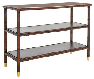 Safavieh Tudor Console Table - Chinoiserie-Inspired Design With Bamboo Frame & Gold Accents For Elegant Storage CNS6601A
