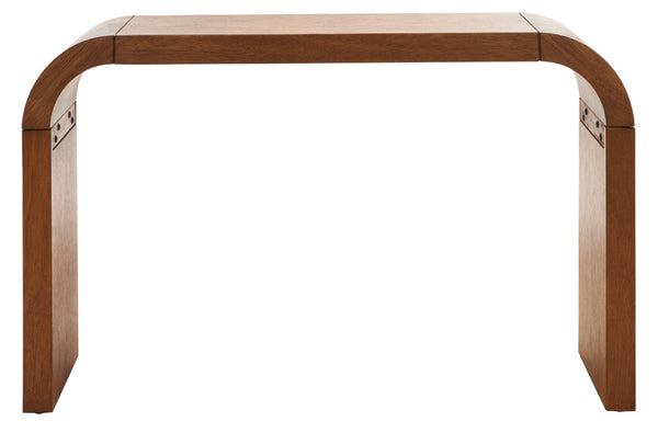 Safavieh Liasonya Sculptural Curved Console Table - Modern Elegance For Entryways And Living Spaces Natural CNS6604A