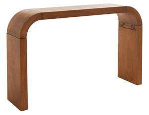 Safavieh Liasonya Sculptural Curved Console Table - Modern Elegance For Entryways And Living Spaces Natural CNS6604A