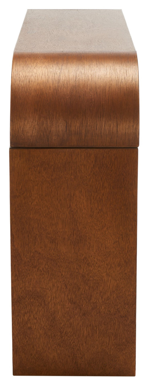 Safavieh Liasonya Sculptural Curved Console Table - Modern Elegance For Entryways And Living Spaces Natural CNS6604A