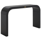 Safavieh Liasonya Curved Console Table Black Wood CNS6604C
