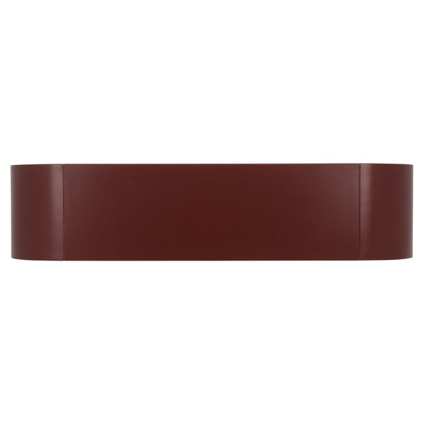 Safavieh Liasonya Curved Console Table - Elegant Bordeaux Finish, Sturdy Metal Base, Versatile Accent Piece For Home CNS6604D